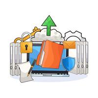 Folder Upload Process vector