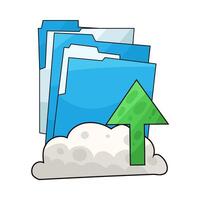 illustration of Navigate the Folder and Start Uploading vector