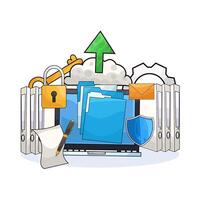 Easily Upload Folders vector