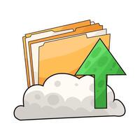illustration of Upload Folders Quickly and Securely vector