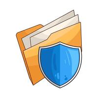 Digital Folder Security vector
