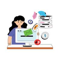 Manage and secure critical data on a reliable server vector