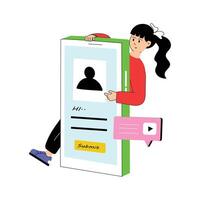 Secure and organize essential client information digitally vector