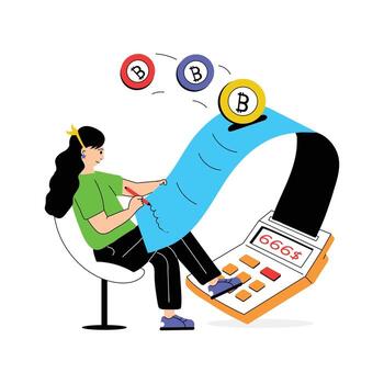 Managing financial records and budgeting on a computer vector