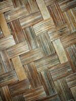 Woven bamboo texture photo