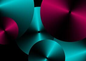 Blue purple geometric tech background with glossy circles vector