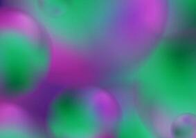 Green violet 3d blurred sphere balls abstract background vector