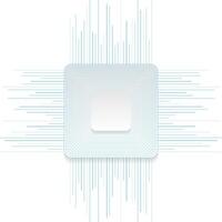 Blue white squares and lines concept abstract tech background vector