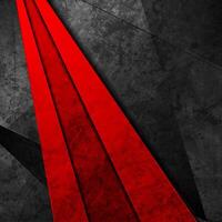 Black and red abstract grunge geometric background vector