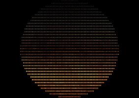 Grunge golden halftone dots abstract background vector