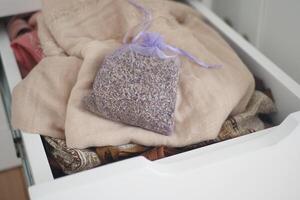 Using a Lavender Sachet in a Clothing Drawer is an excellent way to ensure Freshness photo