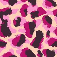 Abstract animal skinand fur print seamless pattern with nature hand drawn shapes, spots, dots and lines with textures. Vibrant jungle boho print. Modern exotic collage geometric illustration vector