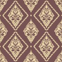 Damask seamless background baroque style pattern. Graphic ornate pattern for wallpaper, fabric, packaging, wrapping. Damask flower ornament. vector