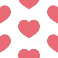 Simple hearts seamless pattern. Valentines day vector
