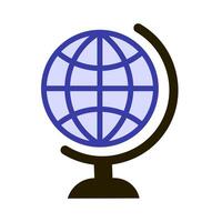 Web icon in globe shape for cyberspace and global communication symbol vector