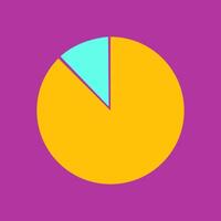 Sliced circle chart for infographic and presentation vector