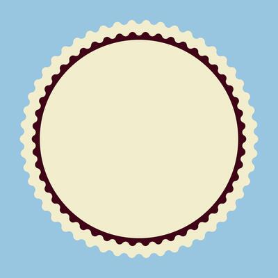 Circle retro label for advertising badge and tag