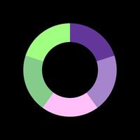 Circle chart for infographic and presentation vector