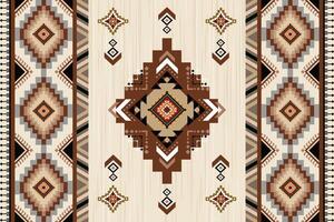 Navajo pattern.Square shape on grey background.Geometric shape.Brown pattern.Zigzag pattern.Seamless.Triangle shape.DIgital design.Illustration.Line.Design for skirt.Clothes.Carpet.Printing. Knitting vector