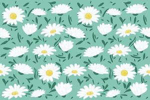 Abstract flower blooming design. Pattern with floral seamless. Grunge textured abstract art with flower and plants in watercolor style. vector