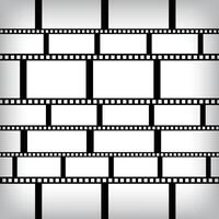 Filmstrip template composition collage template for square photos. design and grid for photos. Simple trendy geometric design on white background vector