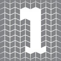 letter one diagonal filmstrip template composition collage template for photos. design and grid for photos. Simple trendy geometric design on white background vector