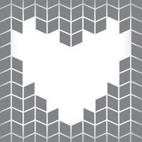 Cross filmstrip template composition collage template for photos outside heart. design and grid for photos. Simple trendy geometric design on white background vector