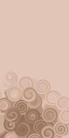 Pastel neutral fluid swirl vertical background to create a trendy cover. Beige texture for web design. vector