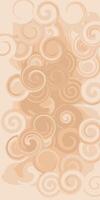 Pastel neutral fluid swirl vertical background to create a trendy cover. Beige texture for web design. vector