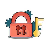 illustration of security setting vector