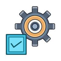illustration of setting check vector