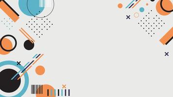 Flat design geometric shape background vector