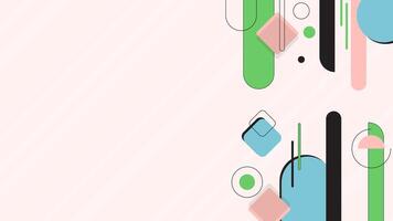 Abstract geometric shape background with colorful design vector