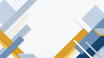 Elegant background with geometric shapes and 3d line ornaments vector