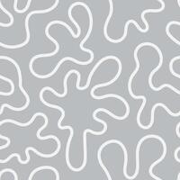 Gray Fluid Line Seamless Pattern vector