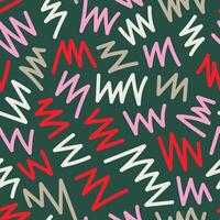 Abstract Zigzag Seamless Pattern vector