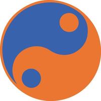 Yin and Yang Symbol Design vector