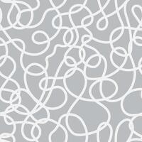 Intricate Line Gray Seamless Pattern vector