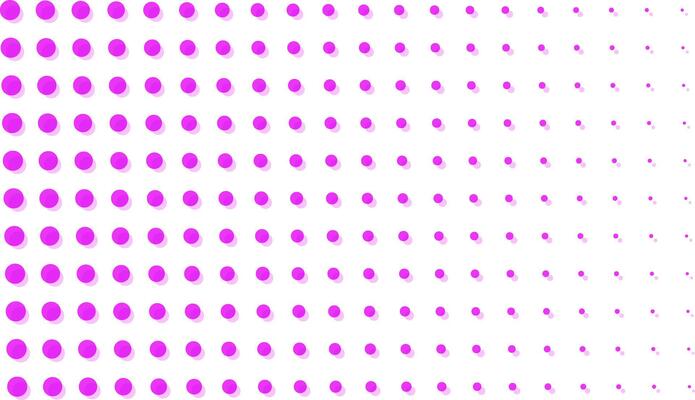 Pink Shaded Color Halftone Pattern Background Overlay