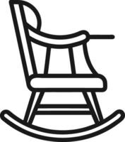 a chair icon on a white background vector