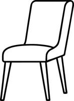 white background a chair with vector
