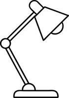 lamp a black and white drawing of a vector