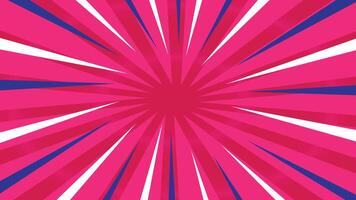 Retro spiral rays with red, blue, and white colors sunburst vector