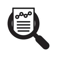 Audit and data analysis icon. Financial assessment icon. vector