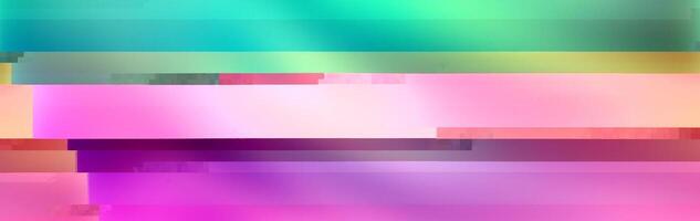 Trendy glitch pattern on dark background. Abstract geometric elements vector