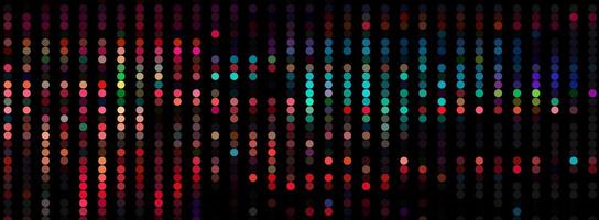 Trendy glitch pattern on dark background. Abstract geometric elements vector
