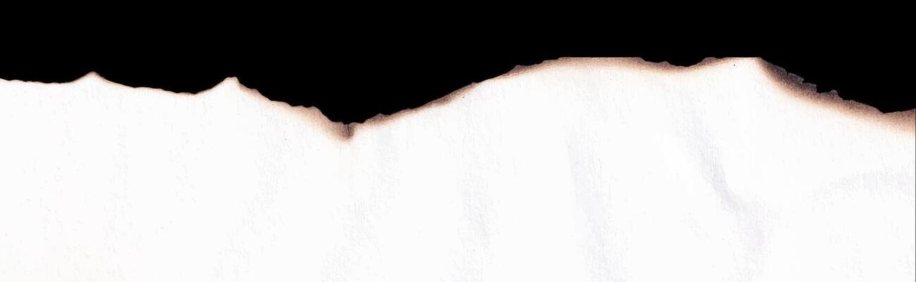 Burnt paper edges realistic illustration