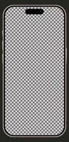 Smartphone Realistic Mockup White Display Mobile Phone With Buttons UI UX Branding Detailed vector