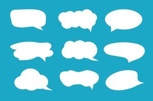 Set of callout, speech bubbles, chats, elements icons, vector