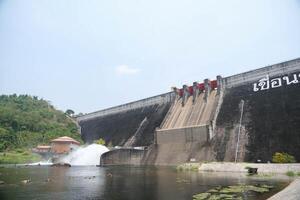 floodgate of Khun Dan Prakan Chon Dam. photo